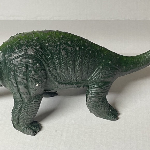 Dor Mei Vintage Dinosaur Toy Brontosaurus Rubber 1980s 17” Long - Picture 9 of 10